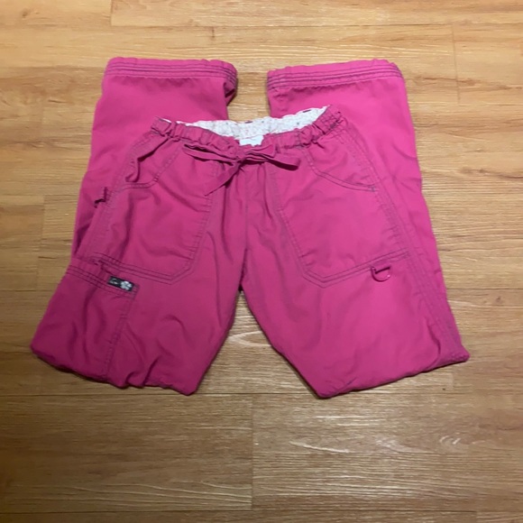 Women’s hot pink Koi Scrub pants